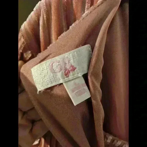 Chic Peach Striped Pleated Romper - Picture 3 of 7